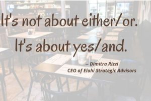 Sustainability doesn't have to be about either/or. It's about yes/and. -- Dimitra Rizzi