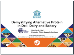 IDDBA: Demystifying Alternative Protein in Deli, Dairy, Bakery