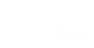 Modern logo for Elohi Strategic Advisors featuring a stylized E and professional design elements.