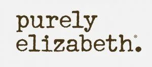 Purely Elizabeth logo in earthy colors, showcasing modern health food brand appeal.