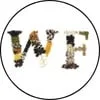Eco-friendly circular logo with vibrant WF letters made from natural elements.
