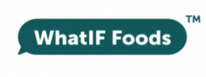 What If Foods logo in a teal speech bubble, inviting culinary exploration and conversation.
